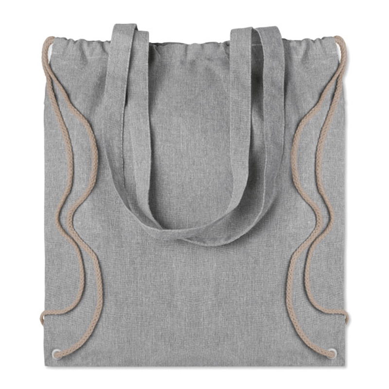 Genanvendt bomulds duffelbag - Billede 4