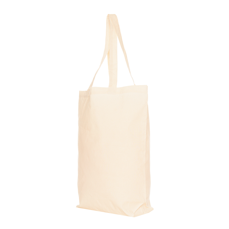 Ecru bomulds shopper lille | 155 gr./m2 - Billede 2