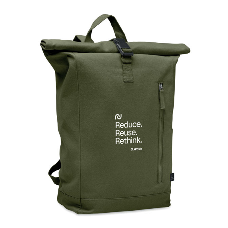 Rolltop-rygsæk genanvendt bomuld