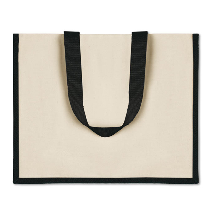 Shopper i canvas og jute - Billede 5