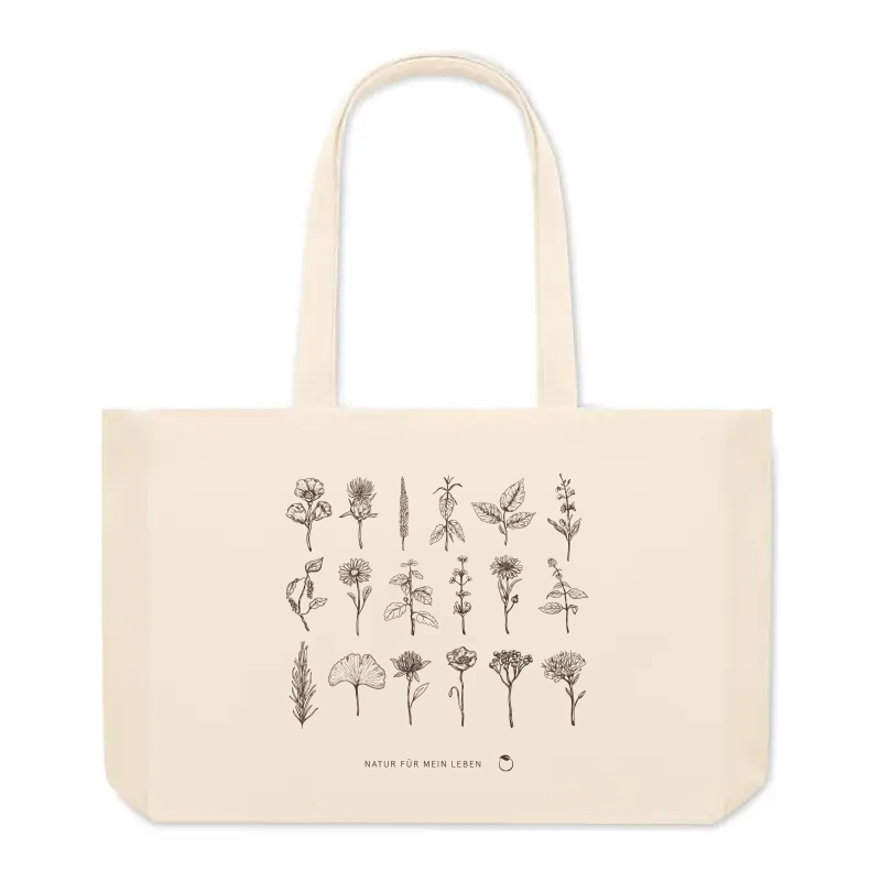 Strandtas af genanvendt canvas