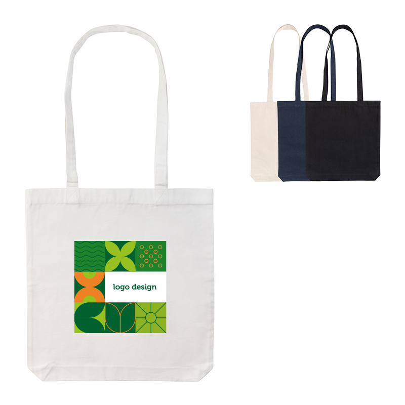 Taske af genanvendt bomuld | 330 gr./m2