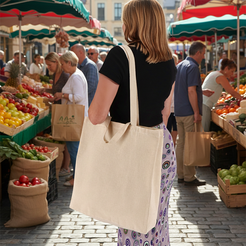 Tote bag med dobbelte hanke - Billede 3