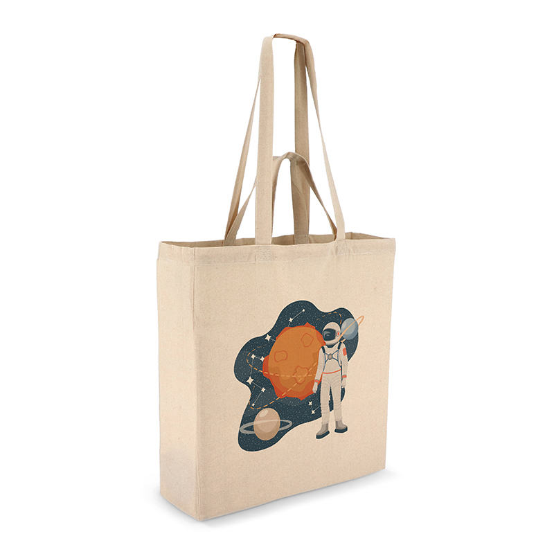 Tote bag med dobbelte hanke