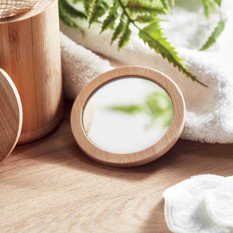Make-up spejl i bambus - Billede 5