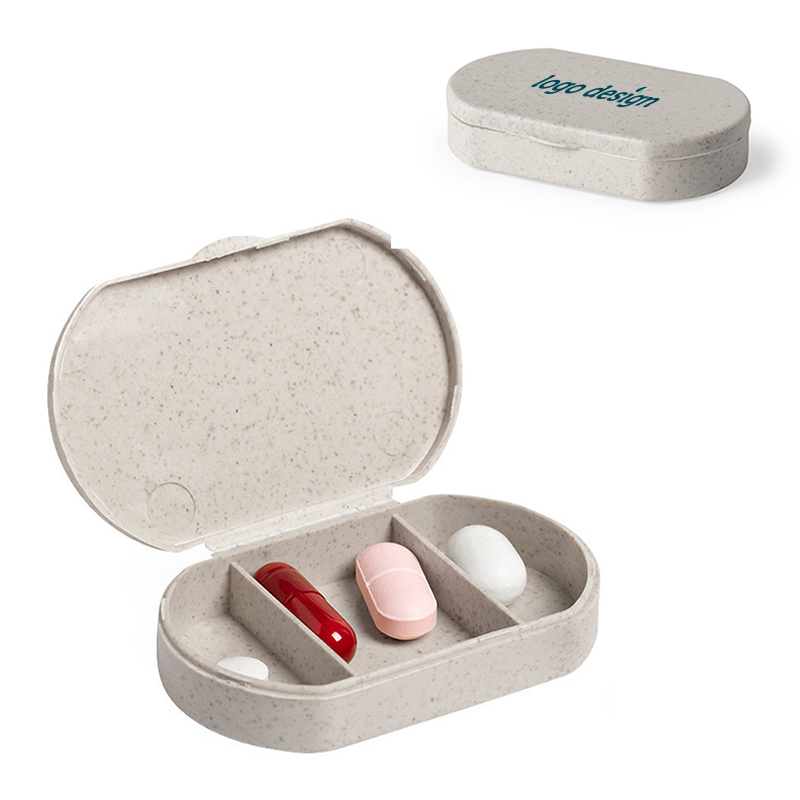 Oval pilledåse i bambus