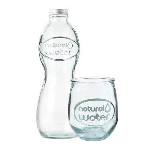 Drikkeflaske med glas - Billede 2