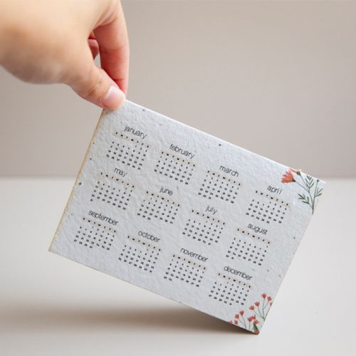 Skrivebordskalender i frøpapir - Billede 2