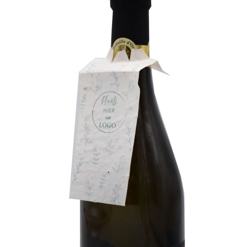 Flaskehaengemærke med frøpapir - Billede 3