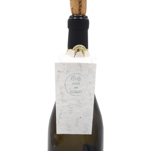 Flaskehaengemærke med frøpapir - Billede 1