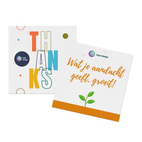 Frøpapirkort 21 x 21 cm - Bild 1