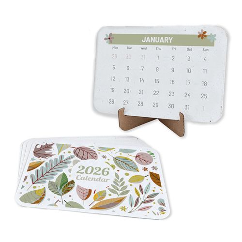 Froepapir kalender med fod - Billede 1