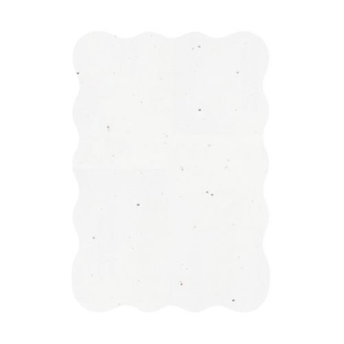 Frøpapirkort A5 med bølgekant | 200 g/m² - Billede 2