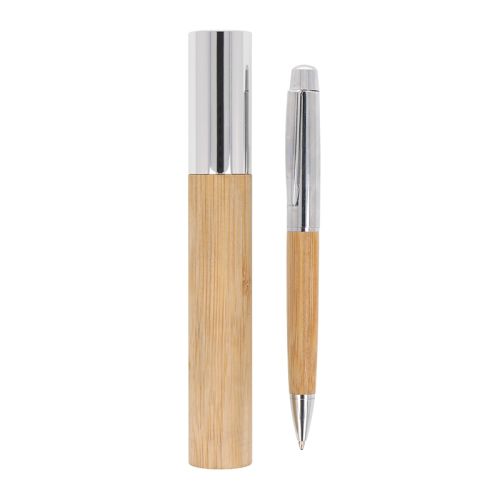 Bambus-pen i etui - Bild 2
