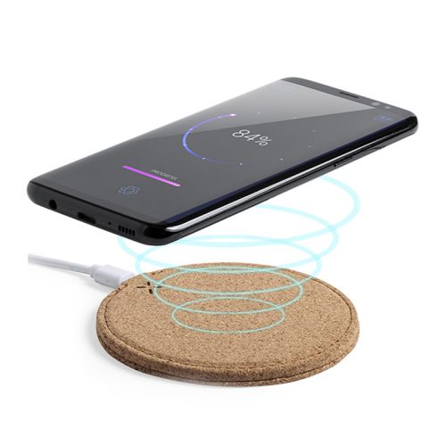 Trådløs oplader i naturlig kork - Bild 3