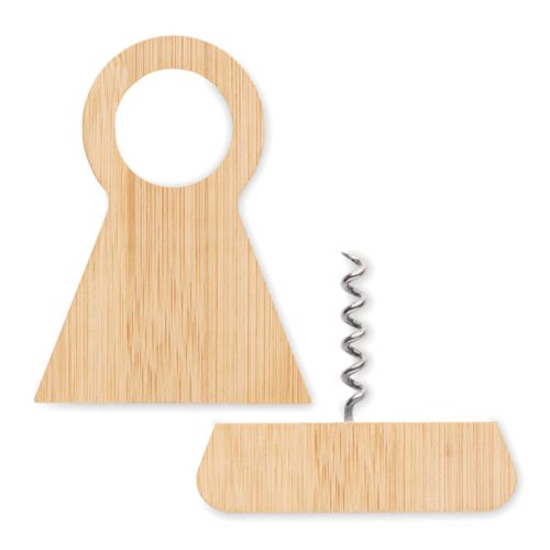 2-i-1 flaskeholder i bambus - Billede 2