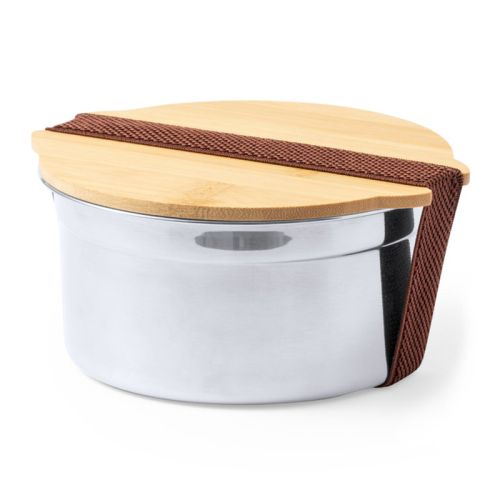 Rund madkasse i rustfrit stål - Billede 2