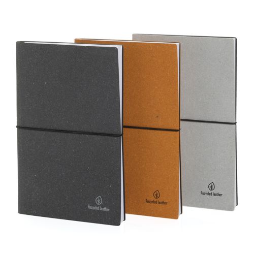 Notesbog A5 i genanvendt læder - Billede 7