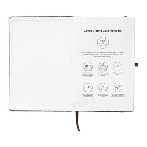 Notesbog af kaffegrums A5 - Billede 4