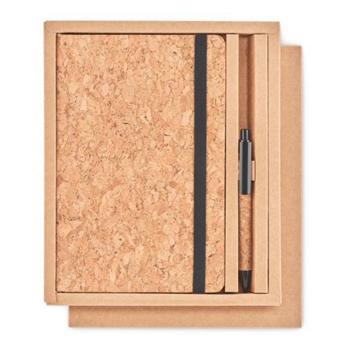 Notesbog i kork med pen - Billede 3