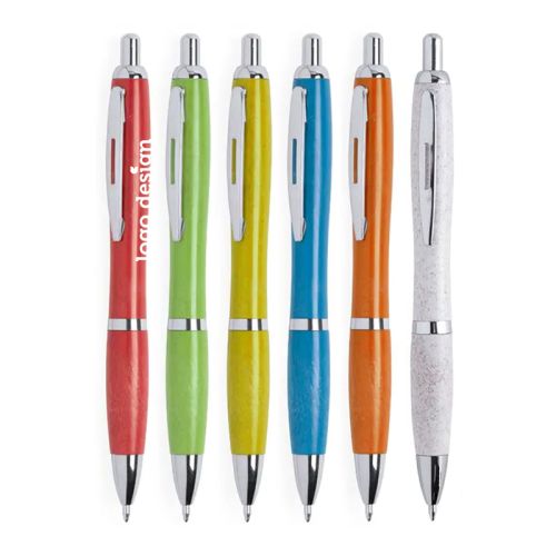 Kuglepen i hvedestrå - Billede 1