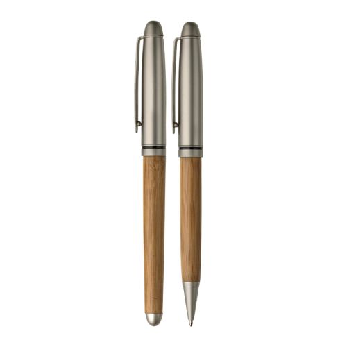 Bambus kuglepen og rollerball pen - Billede 4