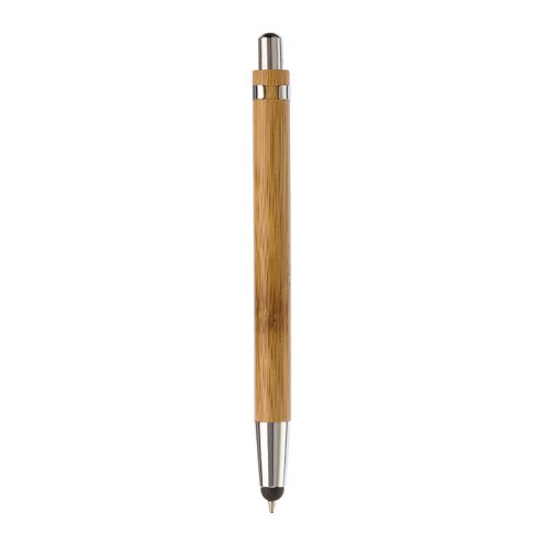 Bambus kuglepen med stylus - Billede 3