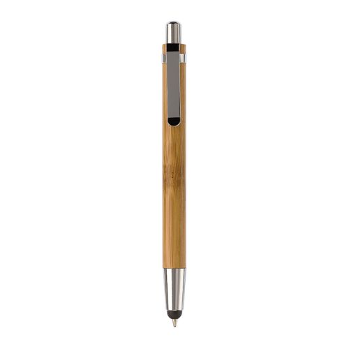 Bambus kuglepen med stylus - Billede 4