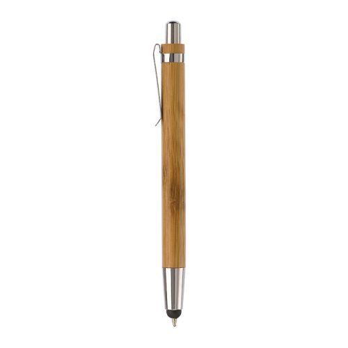 Bambus kuglepen med stylus - Billede 2