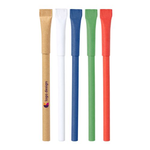 Kuglepen i karton med hætte - Billede 1