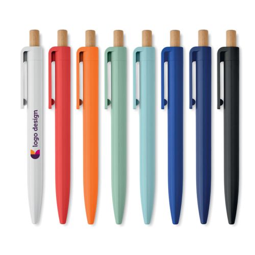 Kuglepen med bambusdetalje - Billede 1