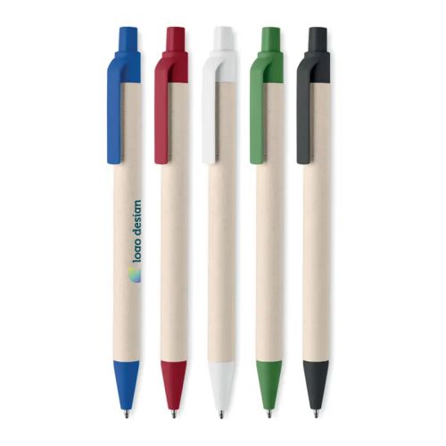 Kuglepen af genanvendte mælkekartoner - Billede 1