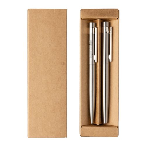 Skrivesæt i genanvendt rustfrit stål - Billede 1