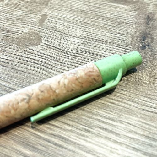Kuglepen i kork og hvedestrå - Billede 6