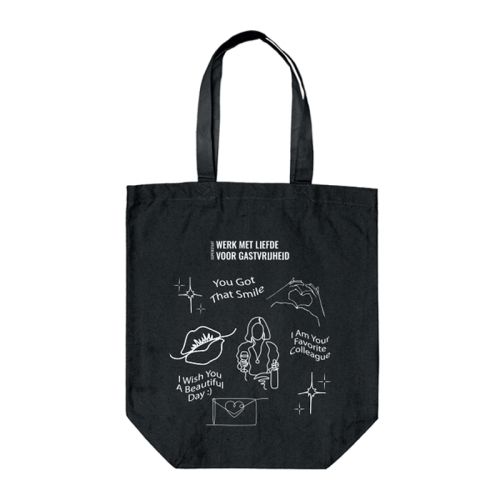 Lille canvas shopper sort - Bild 1