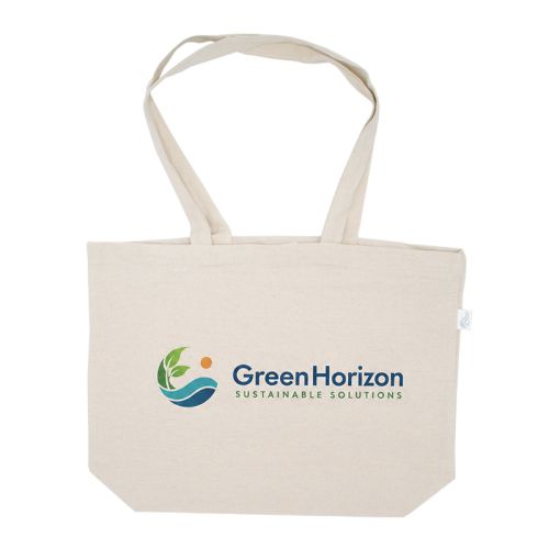 Ecru genanvendt shopper | 250 g/m² - Billede 1