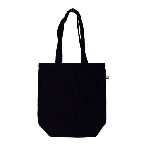 Fairtrade shopper canvas sort - Billede 2