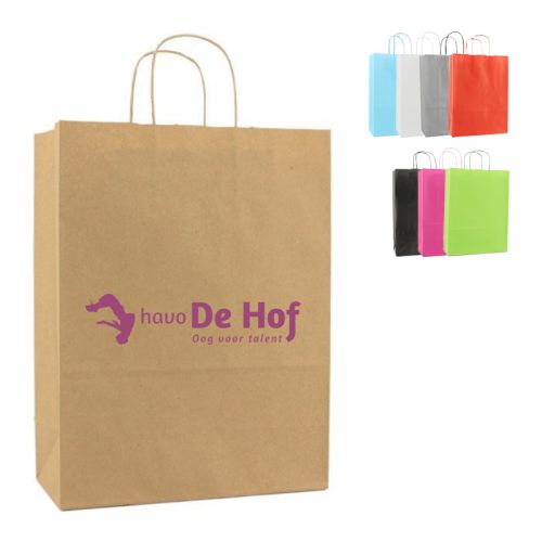 Farvet papirpose M | 100 gr./m2 - Billede 10