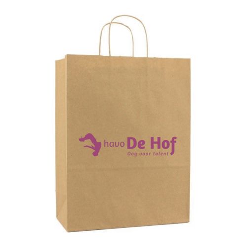 Farvet papirpose M | 100 gr./m2 - Billede 1