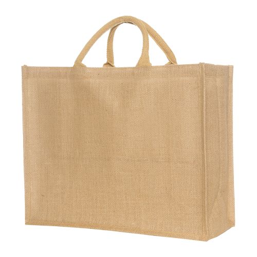 Bred jute shopper - Billede 3