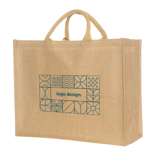 Bred jute shopper - Billede 1
