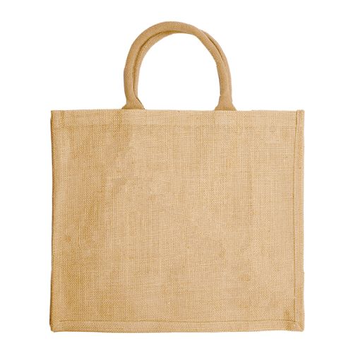 Bred jute shopper - Billede 2