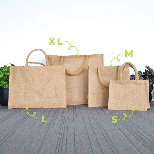 Jute taske natur M - Billede 3