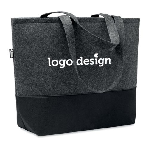 RPET filt indkøbstaske - Billede 1